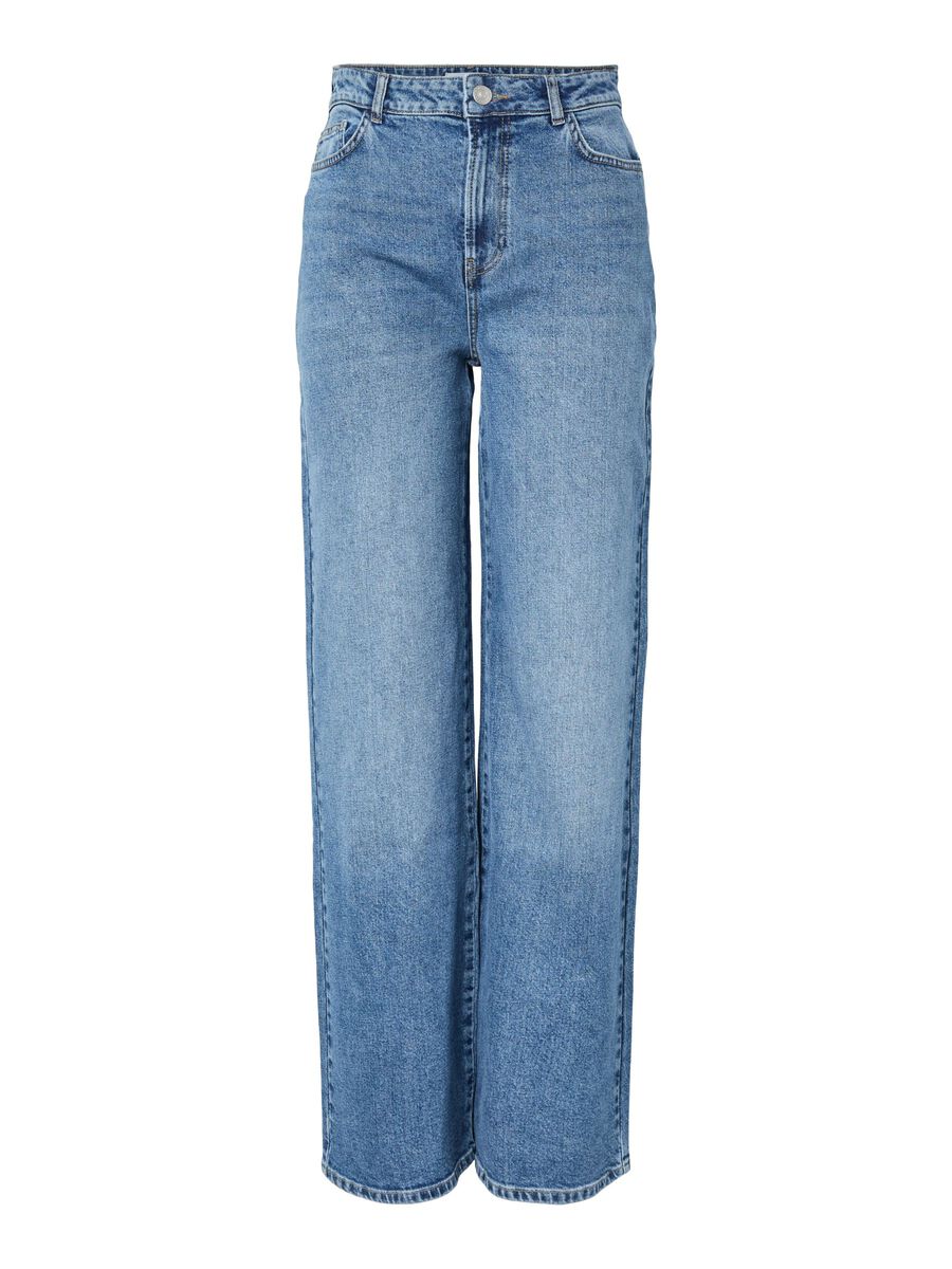 Carousel image - PCSELMA HW  WIDE FIT JEANS, Medium Blue Denim | 6