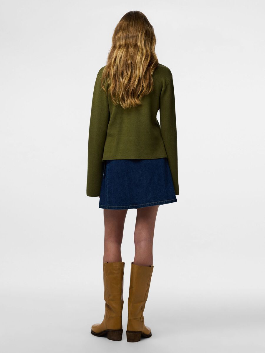 Product carousel image - PCFLORA MW WICKEL DENIM MINIROCK, Dark Blue Denim | 2