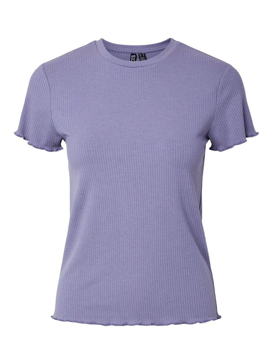 Carousel image - PCNICCA RIBBED T-SHIRT, Silver Bullet | 5