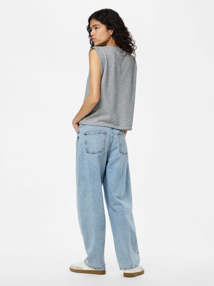 Product carousel image - PCCHILLI SUMMER  TOP, Light Grey Melange | 2