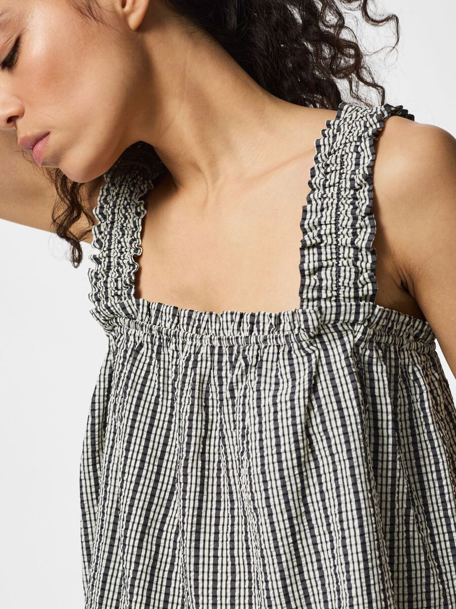 Carousel image - PCABRIELLE  STRAP TOP, Black | 4