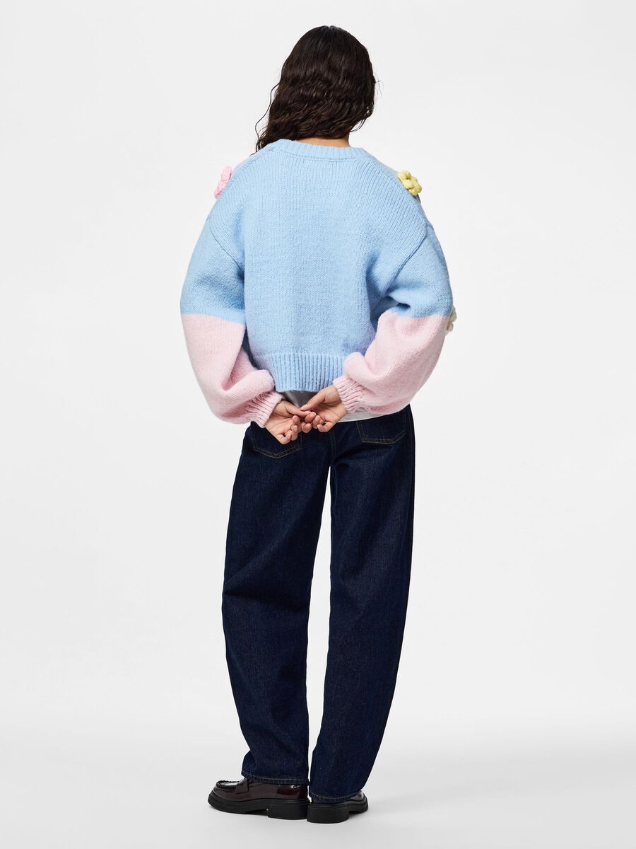 Carousel image - PCJENNER KNITTED CARDIGAN, Cashmere Blue | 2