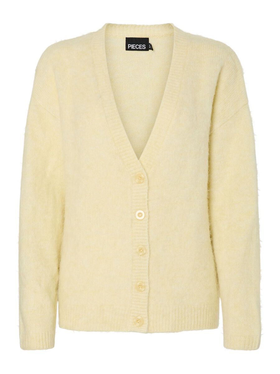 Product carousel image - PCPAM KNITTED CARDIGAN, French Vanilla | 2