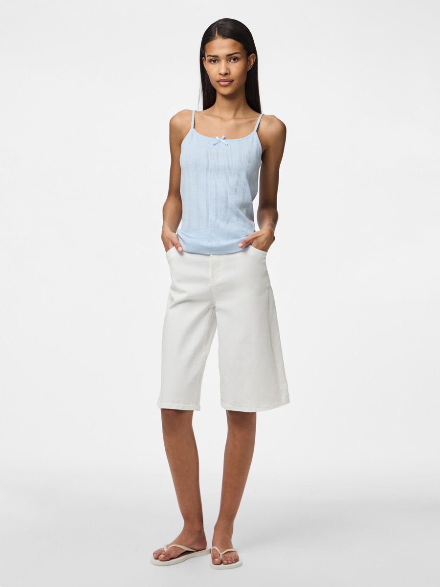 Product carousel image - PCMARIE POINTELLE SINGLET, Cashmere Blue | 2