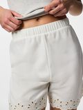 Product image thumbnail - PCCHILLI SOMMER HW BRODERIE SHORTS, Cloud Dancer | 4