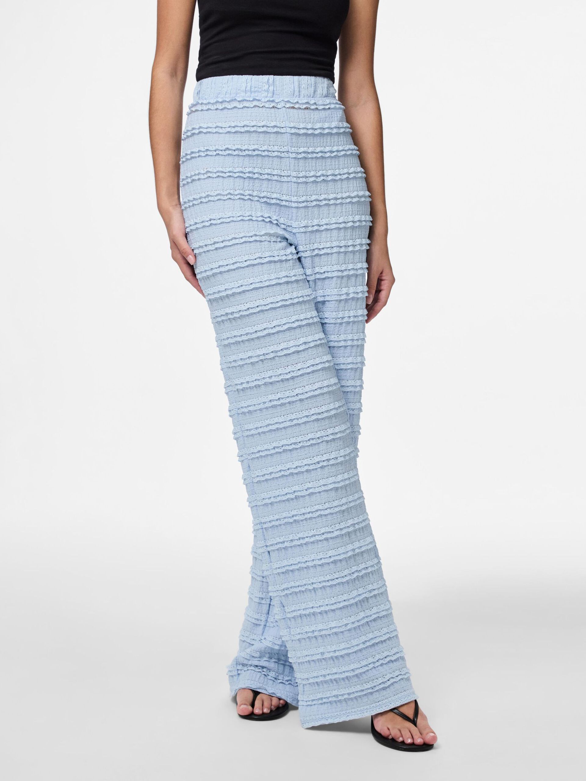 Carousel image - PANTALONES DE PIERNA ANCHA, Cashmere Blue | 3