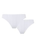 Product image thumbnail - PCMARIE POINTELLE 2-PACK  THONG, Bright White | 1
