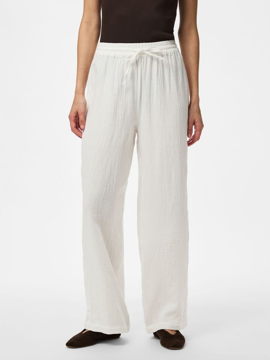 Product carousel image - PANTALONES DE PIERNA ANCHA, Cloud Dancer | 1