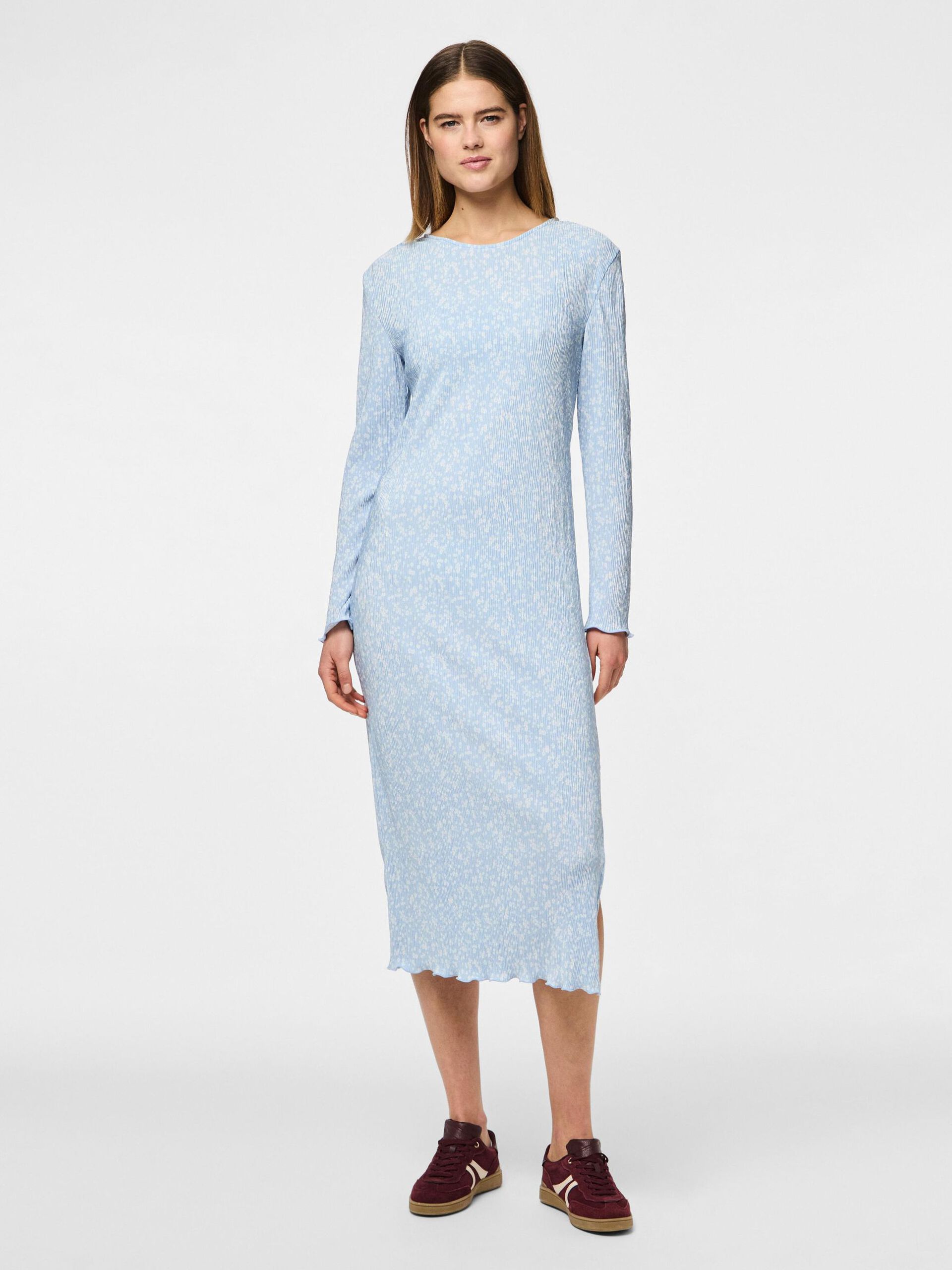 Carousel image - PCFLORA MIDI JURK, Cashmere Blue | 3