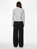 Product image thumbnail - PCMARIE TOP &Agrave; MANCHES LONGUES, Light Grey Melange | 2