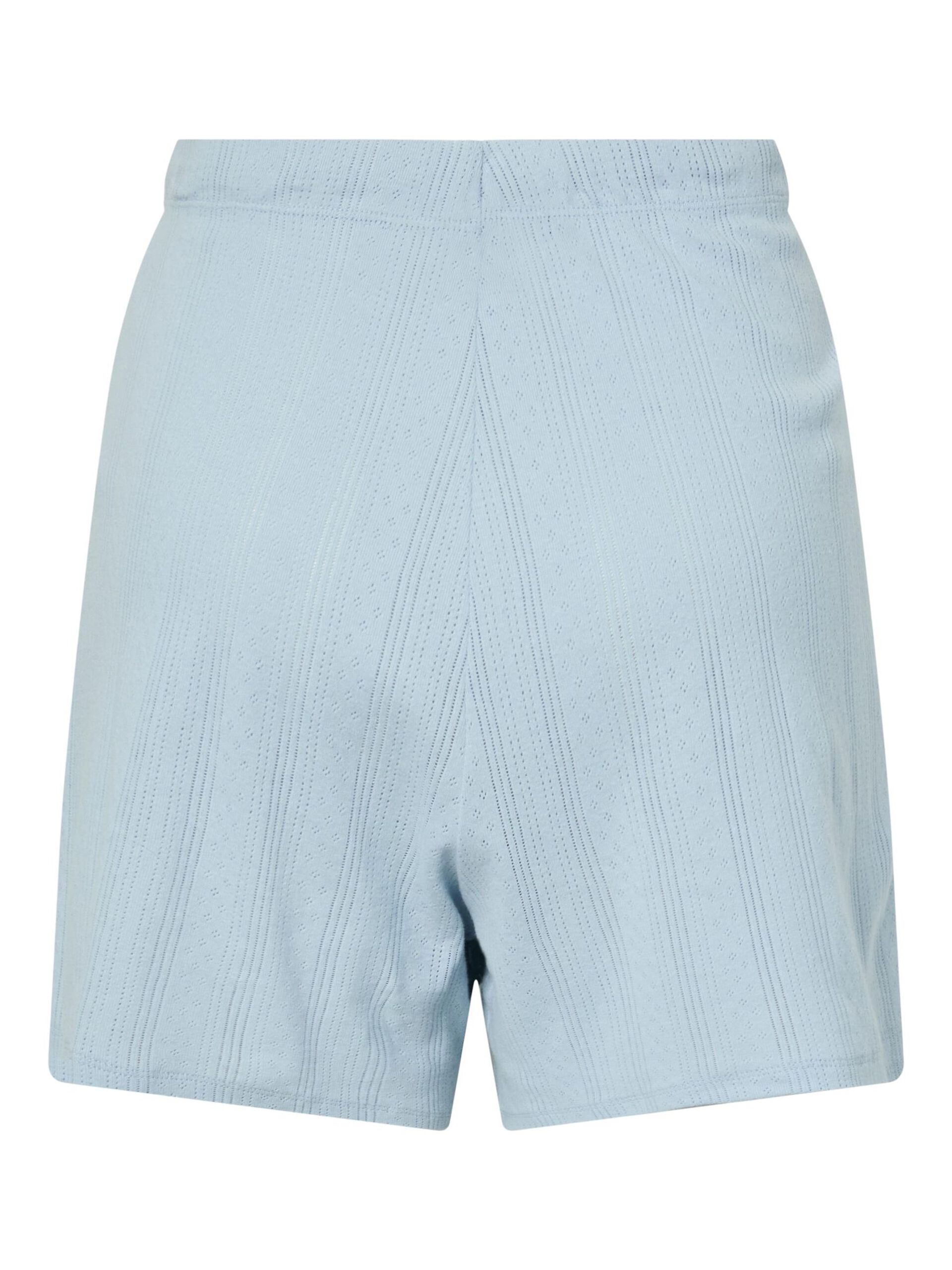 Carousel image - PCMARIE HW POINTELLE SHORTS, Cashmere Blue | 7