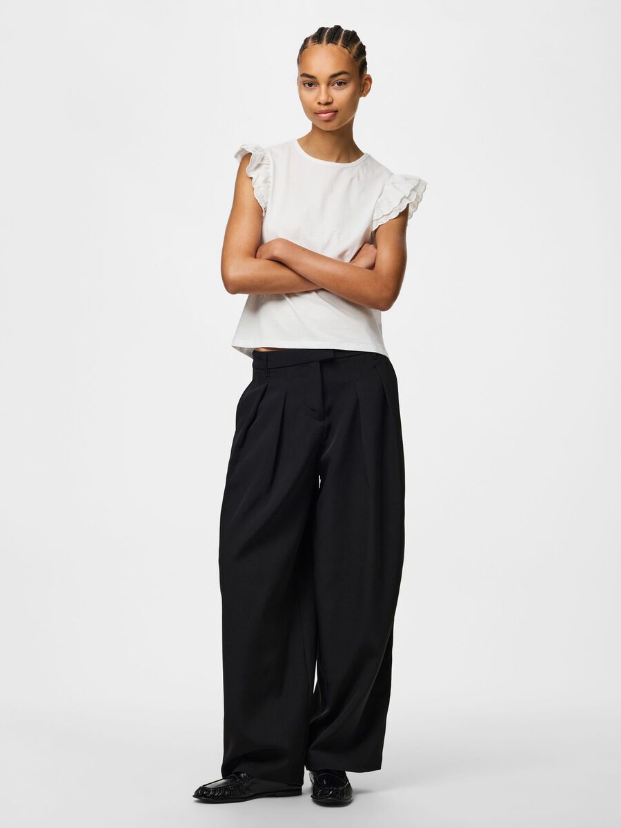 Product carousel image - PCPANDRIA EMBROIDRY  TOP, Bright White | 1