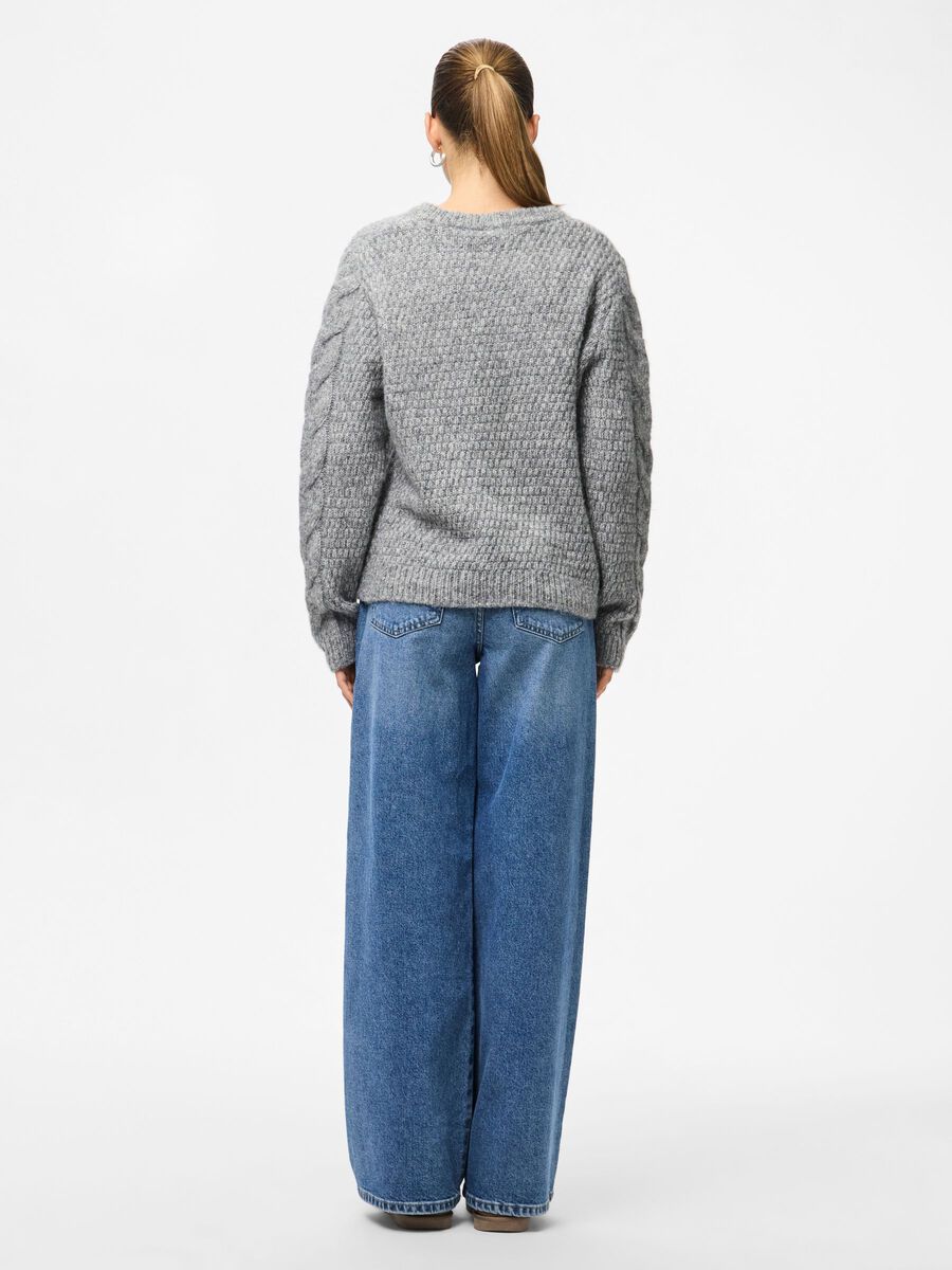 Carousel image - PCNINA PULLOVER, Medium Grey Melange | 2