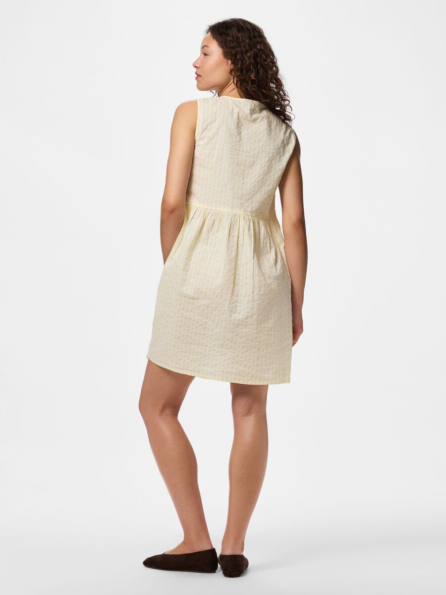 Product carousel image - PCJOLLY TIE  MINI DRESS, French Vanilla | 2