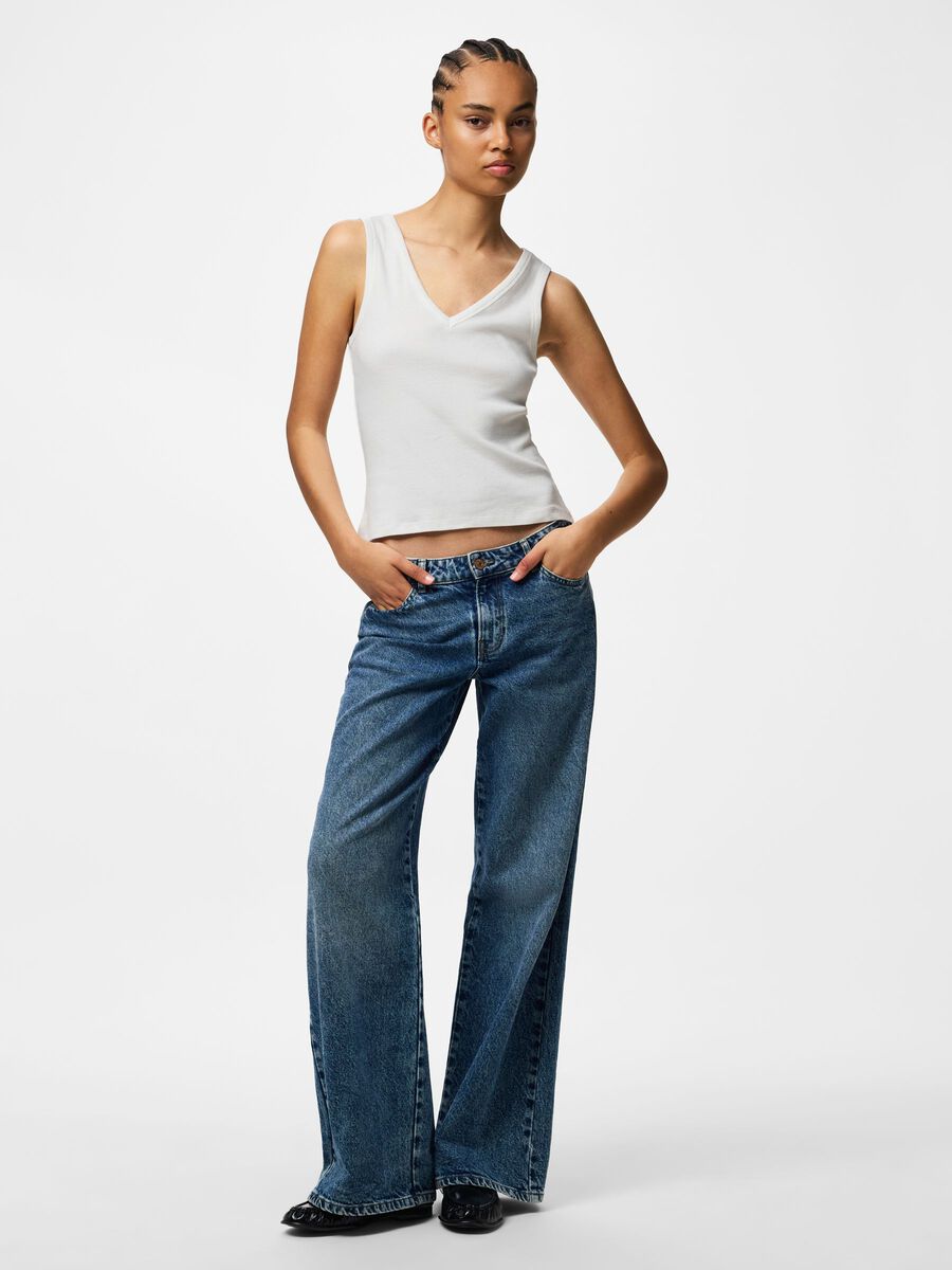 Carousel image - PCBELLA V-NECK TANK TOP, Bright White | 3