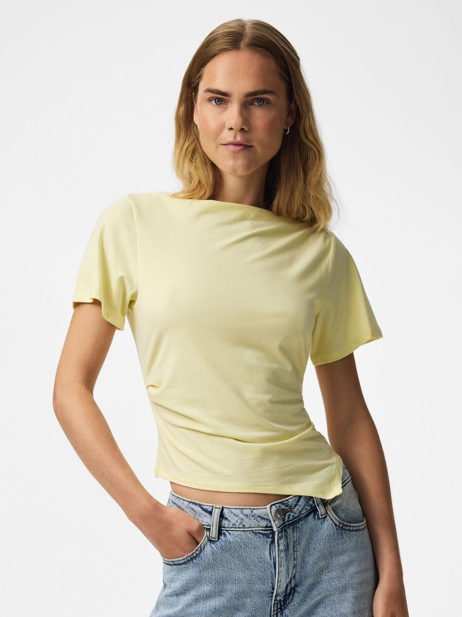 Product carousel image 1 PCSIRENE DRAPY T-SHIRT, French Vanilla