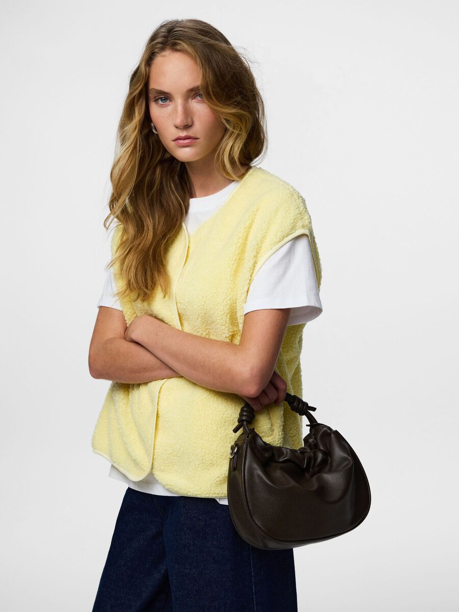 Product carousel image - PCKATTY TEDDY VEST, French Vanilla | 1