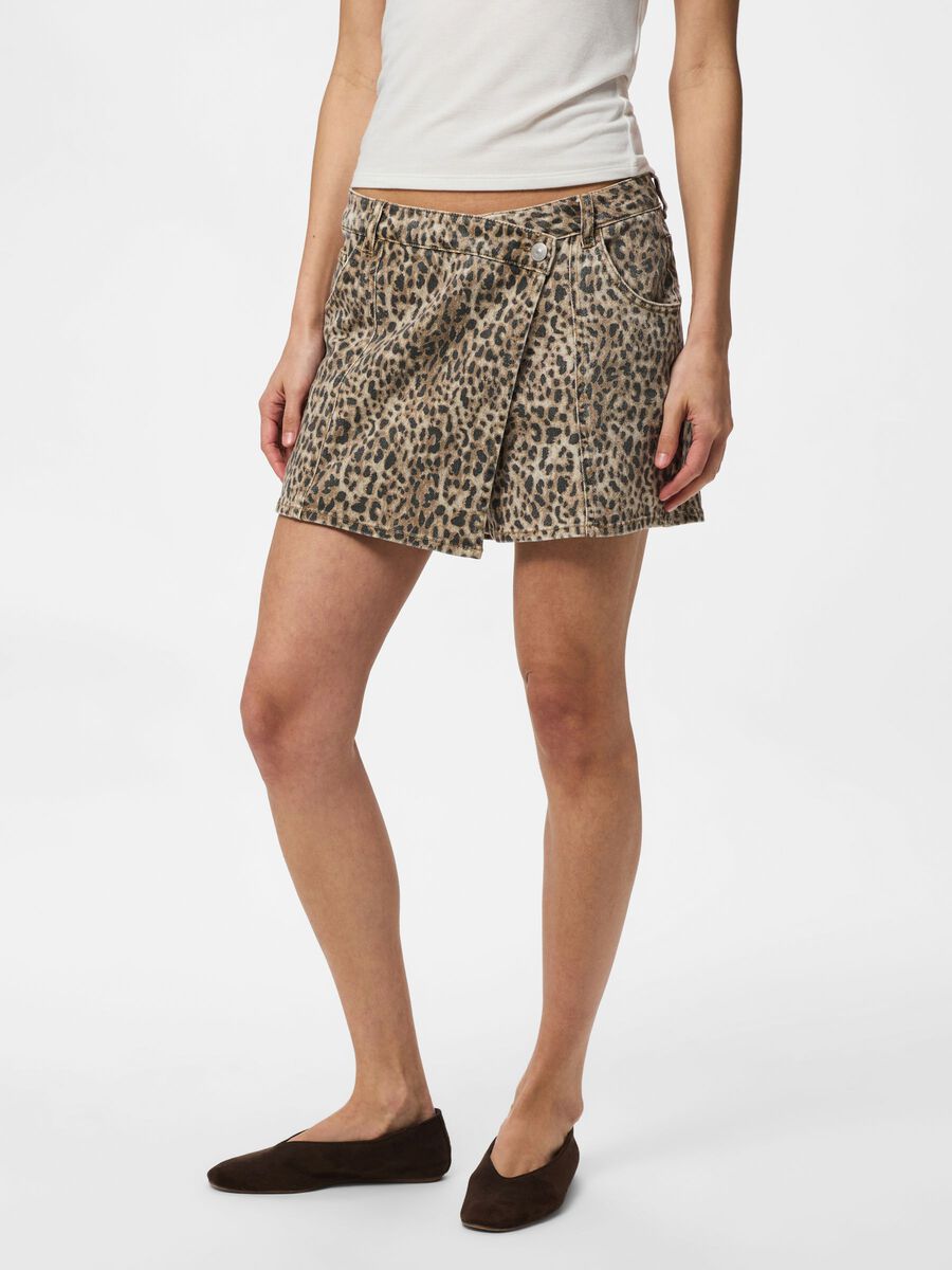 Product carousel image - PCSALUME MW DENIM SKORT, Birch | 1