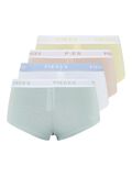 Product image thumbnail - PCLOGO LADY 4ER-PACK BOXERSHORTS, Jadeite | 2