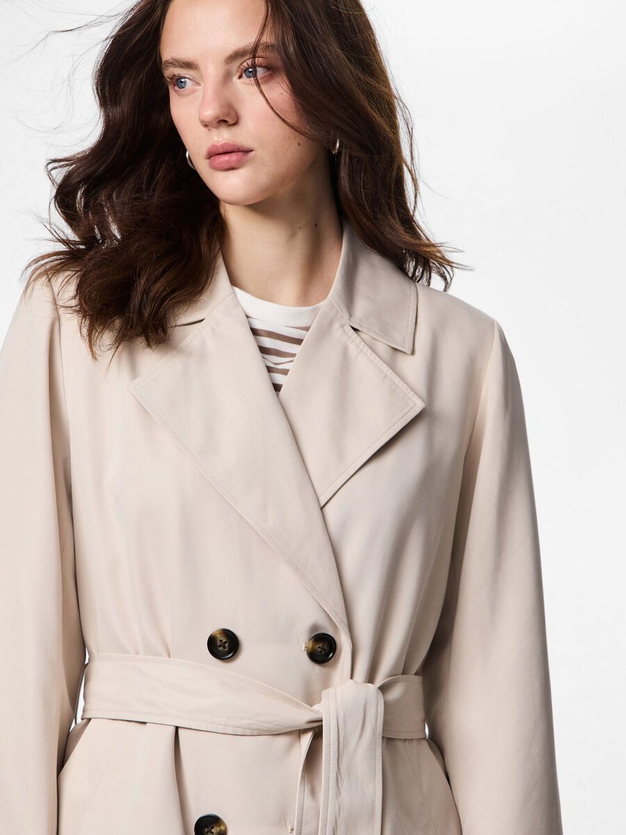 Carousel image - PCSCARLETT TRENCHCOAT, Silver Gray | 4