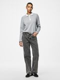 Product image thumbnail - PCFANU - TMH - LIEN À NOUER JEAN À COUPE AMPLE, Medium Grey Denim | 1