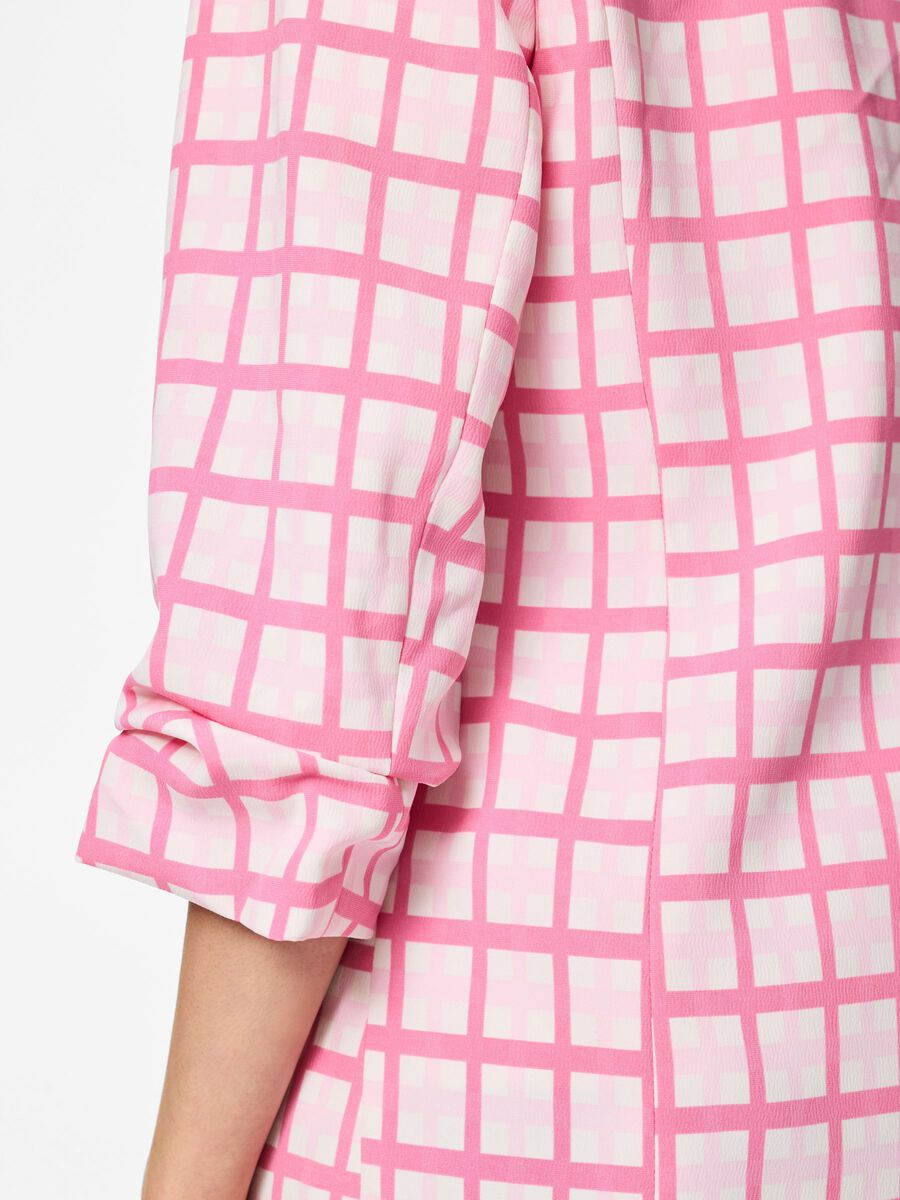 Carousel image - PCBOSELLA 3/4-ARM PRINT BLAZER, Cloud Dancer | 5