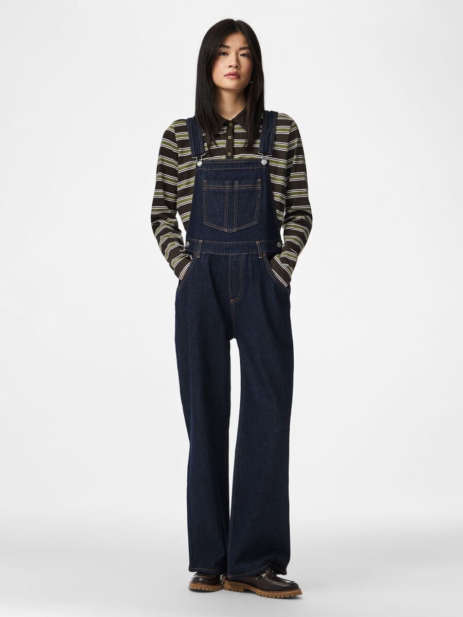 Product carousel image - PCGRACE DENIM TUINBROEK, Dark Blue Denim | 1