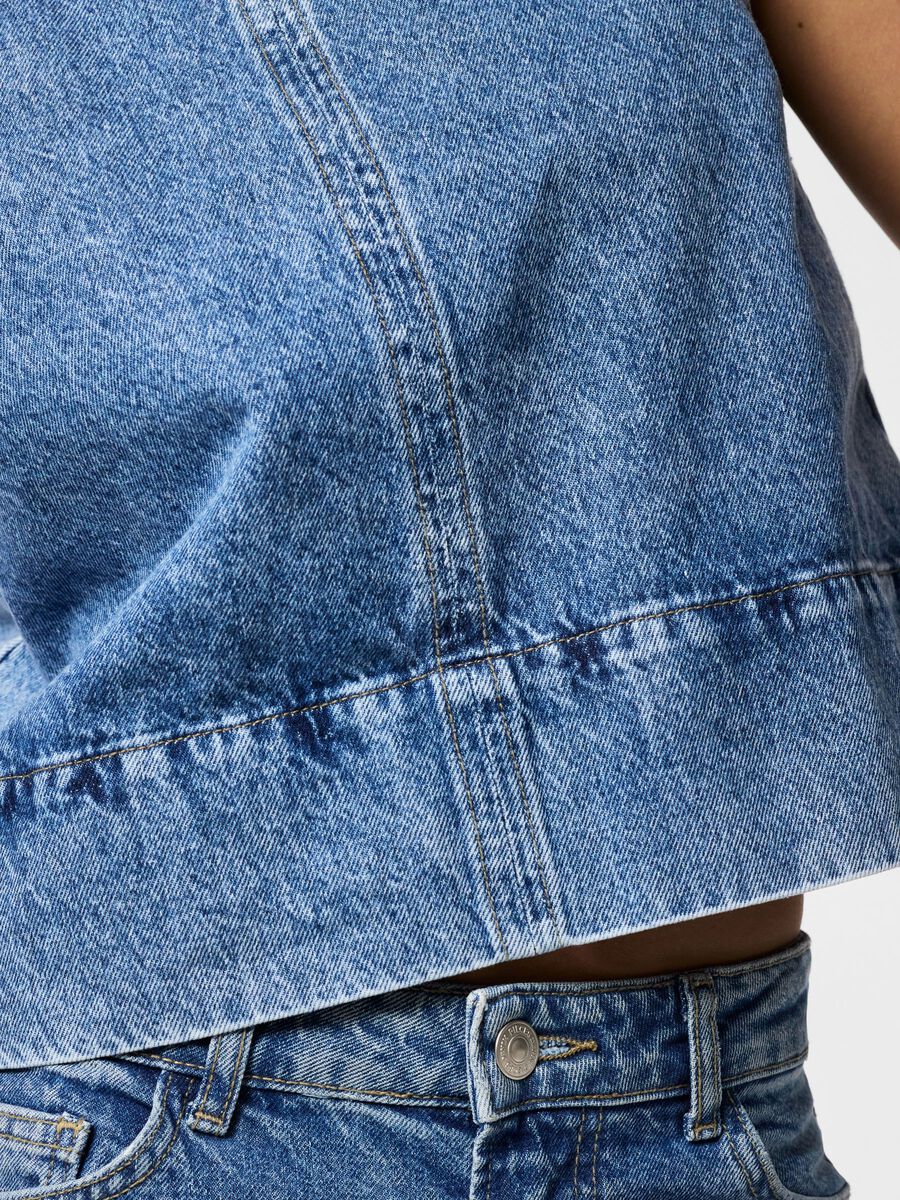 Carousel image - PCSKY DENIM TOP, Medium Blue Denim | 7