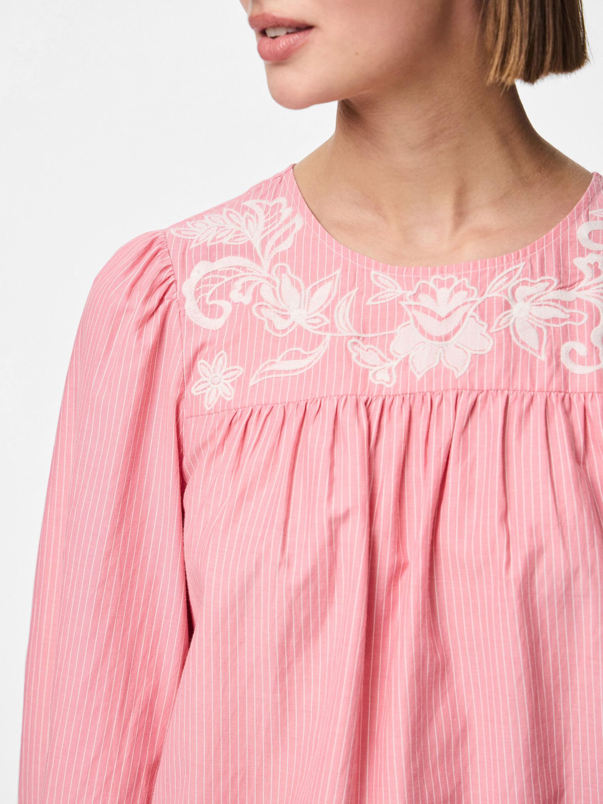 Carousel image - PCSARAH LONG SLEEVED TOP, Pink Lemonade | 4