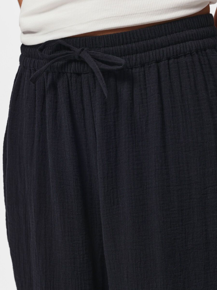 Carousel image - PCSASTINA HW MUSLIN BYXOR MED VIDA BEN, Black | 4