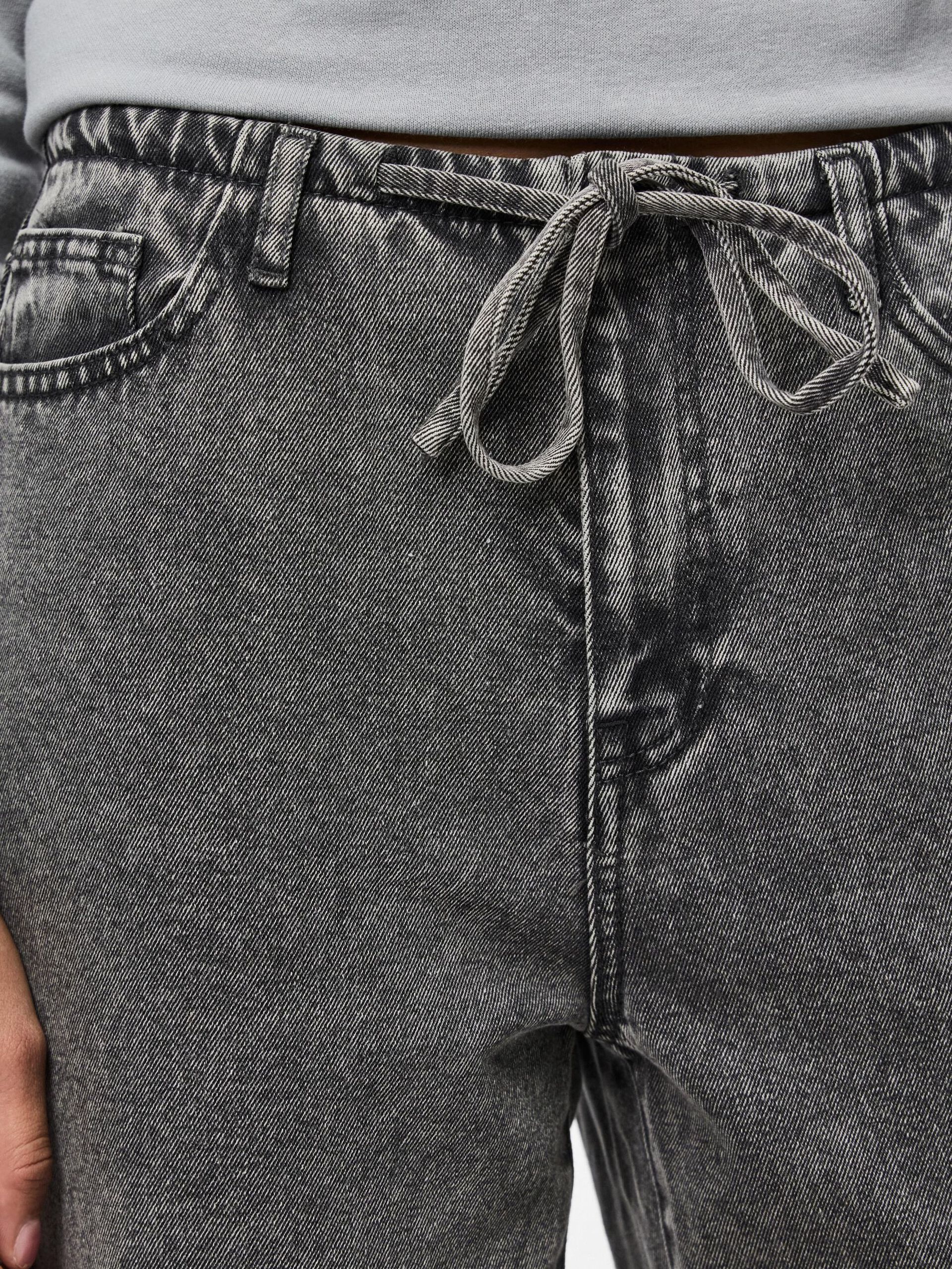 Carousel image - PCFANU - TMH - LIEN À NOUER JEAN À COUPE AMPLE, Medium Grey Denim | 4