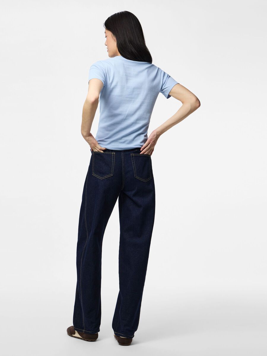 Carousel image - PCRUKA RIBBET T-SKJORTE, Cashmere Blue | 2