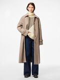 Product image thumbnail - PCJOELLA MANTEAU, Taupe Gray | 3