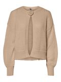 Product image thumbnail - PCJELENA KNITTED CARDIGAN, Greige | 5