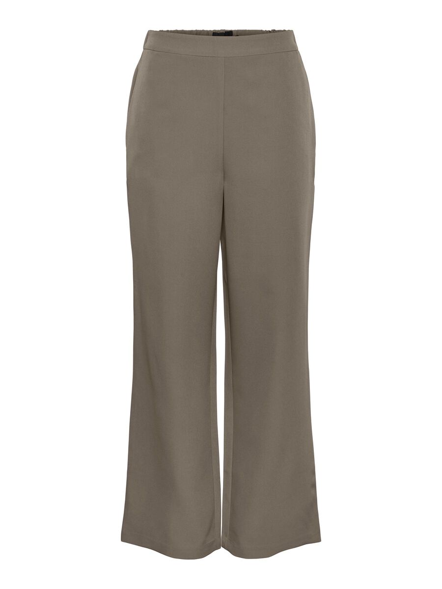 Product carousel image - PCBOZZY WIDE-LEG TROUSERS, Fossil | 2