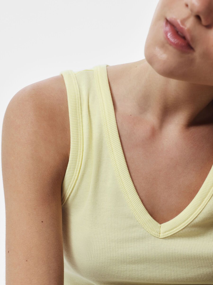 Carousel image - PCBELLA V-NECK TANK TOP, French Vanilla | 4