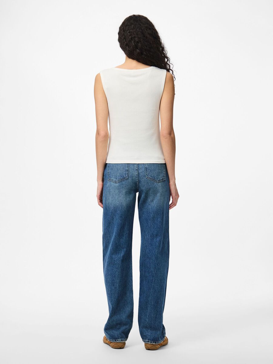 Product carousel image - PCKITTE SLEEVELESS TOP, Bright White | 2
