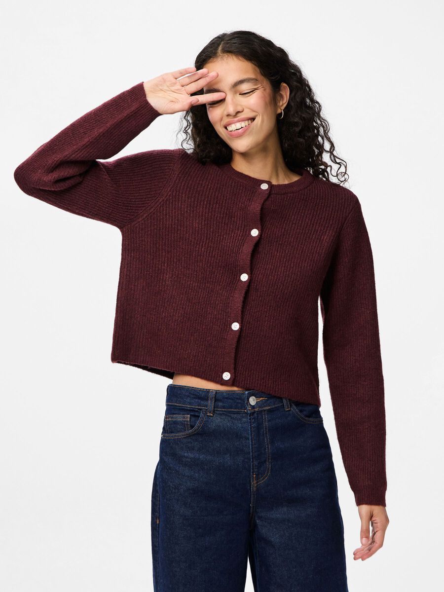 Carousel image - PCSILLY CARDIGAN EN MAILLE, Tawny Port | 5