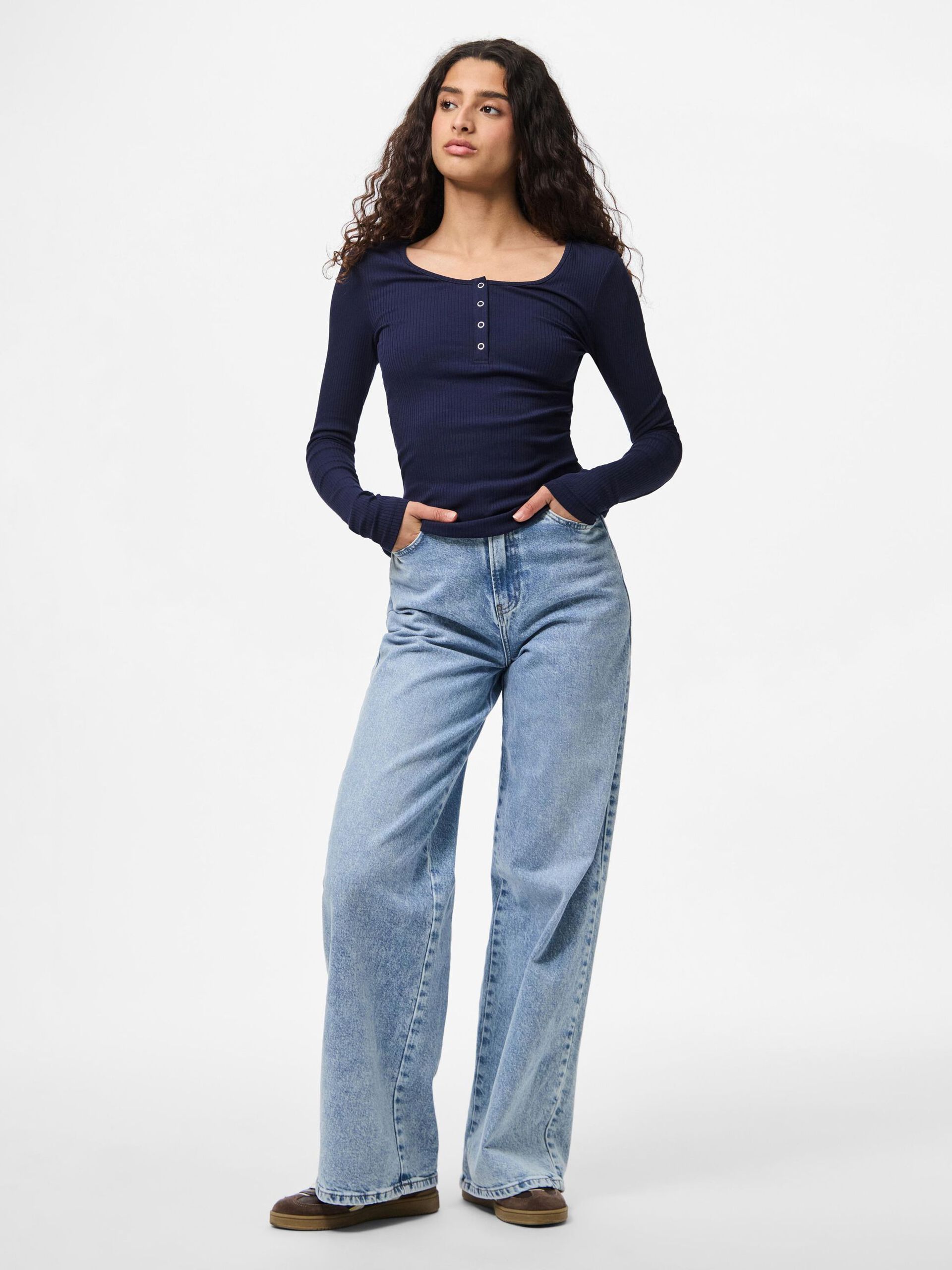 Carousel image - PCKITTE LONG-SLEEVED T-SHIRT, Maritime Blue | 3