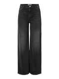 Product image thumbnail - PCSILKE MW WIDE FIT JEANS, Black Denim | 5