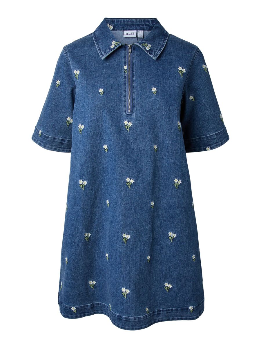 Product carousel image - PCFLORA  DENIM DRESS, Medium Blue Denim | 2