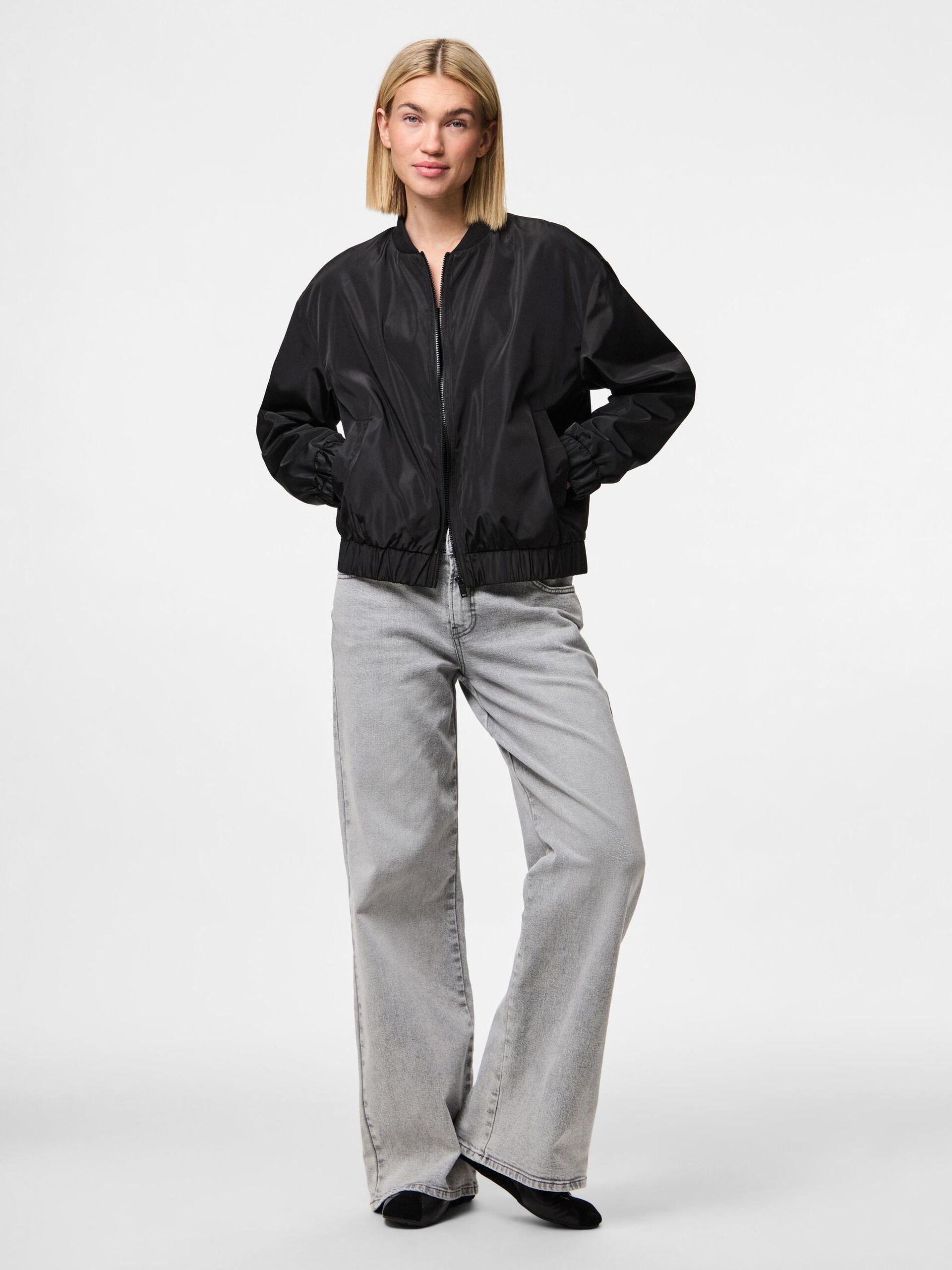 Carousel image - PCVIOLA BOMBER JACKET, Black | 3