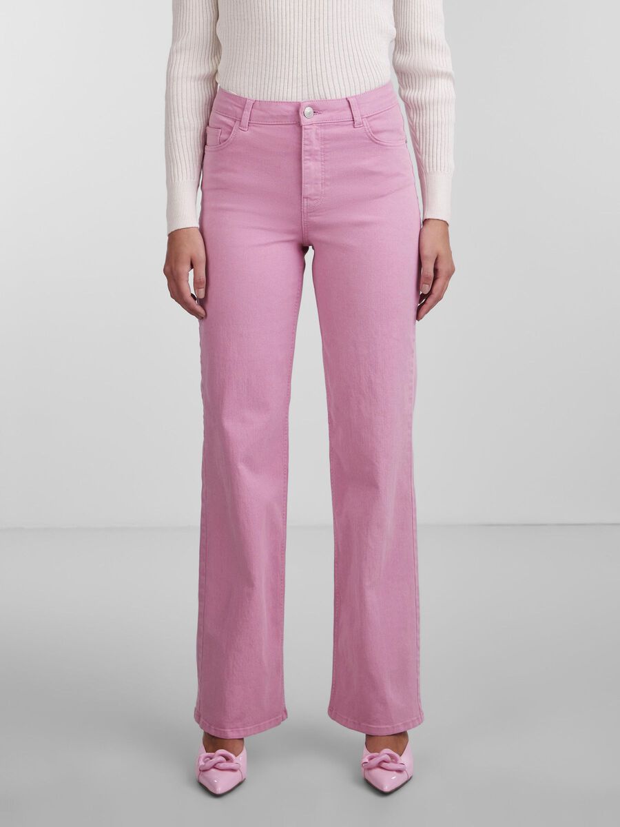 Carousel image - PCPEGGY HW JEANS MED VIDE BEN, Begonia Pink | 3