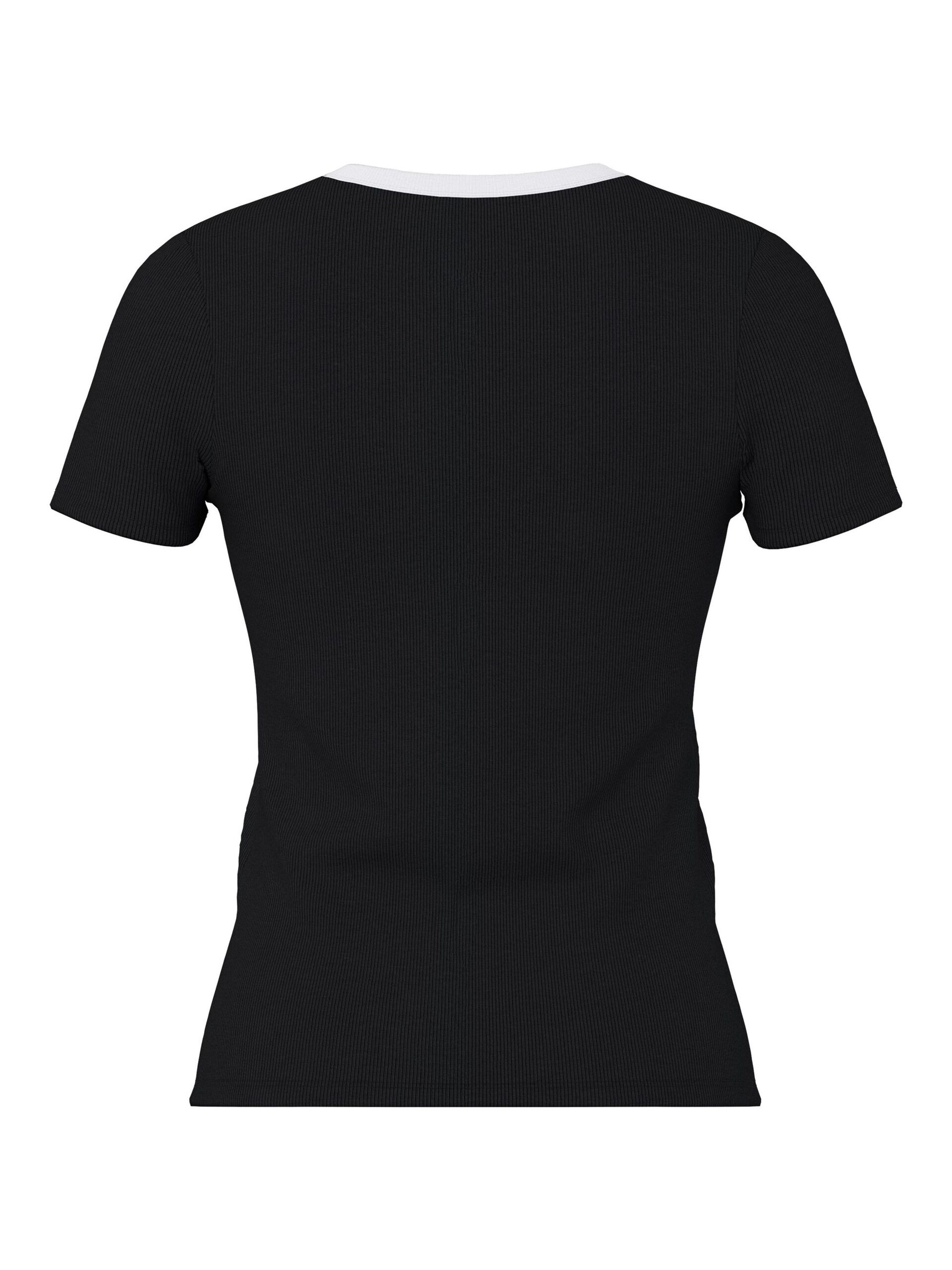 Carousel image - PCMAY RIBBED T-SHIRT, Black | 6