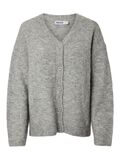 Product image thumbnail - PCPAM KNITTED CARDIGAN, Medium Grey Melange | 6