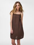 Product image thumbnail - PCPIA - BRETELLE - M&Eacute;LANGE DE LIN MINI-ROBE, Coffee Quartz | 1