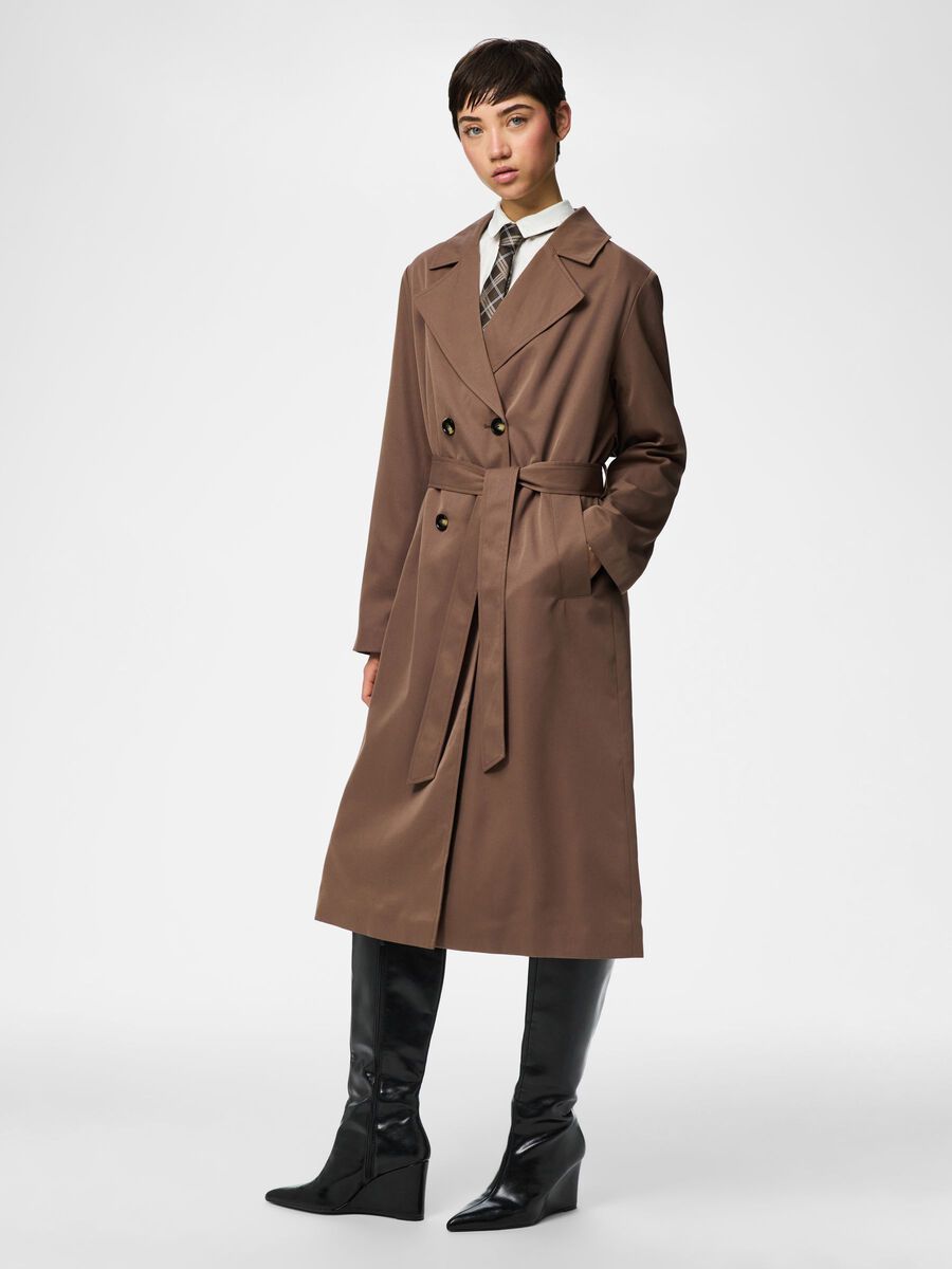 Product carousel image - PCSCARLETT TRENCHCOAT, Coffee Quartz | 1