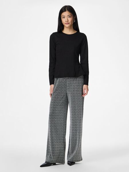 Pieces PANTALON &Agrave; JAMBE AMPLE, Black, highres - 17160934_Black_1230902_005.jpg