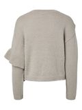Product image thumbnail - PCNOR FRILL  KNITTED PULLOVER, Dove | 7