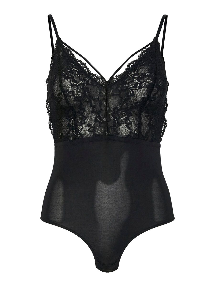 Carousel image - PCNICHELLE ÄRMELLOSER BODY, Black | 1